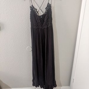 Long Black Free People Dress